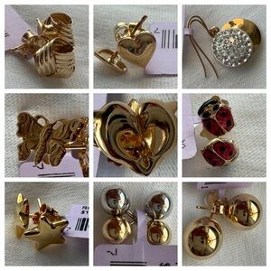 ✨VARIOUS SETS NIB 14K SOLID GOLD EARINGS✨ LOT AVAILABLE MUST SELL ✅
